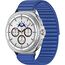 Galaxy Watch8 Classic | 46 мм | White | Fabric/Blue | M/L, Размер: 46 мм, Цвет: White, Тип ремешка: Fabric, Цвет ремешка: Blue, Размер ремешка: M/L, Подключение часов: Bluetooth / Wi-Fi